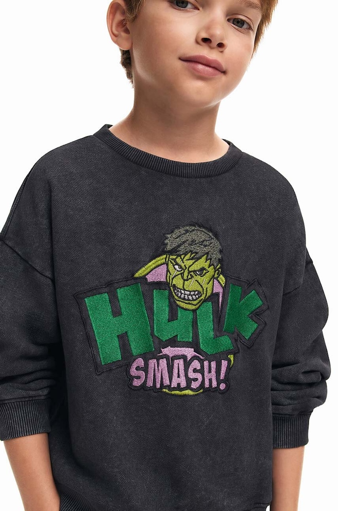 Детски памучен суичър Desigual HULK 24WBSK05