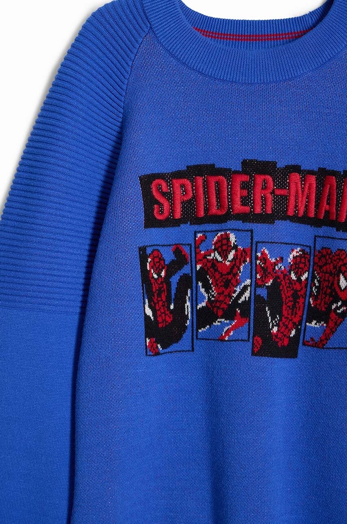 Otroški pulover Desigual SPIDERMAN modra 24WBJF02