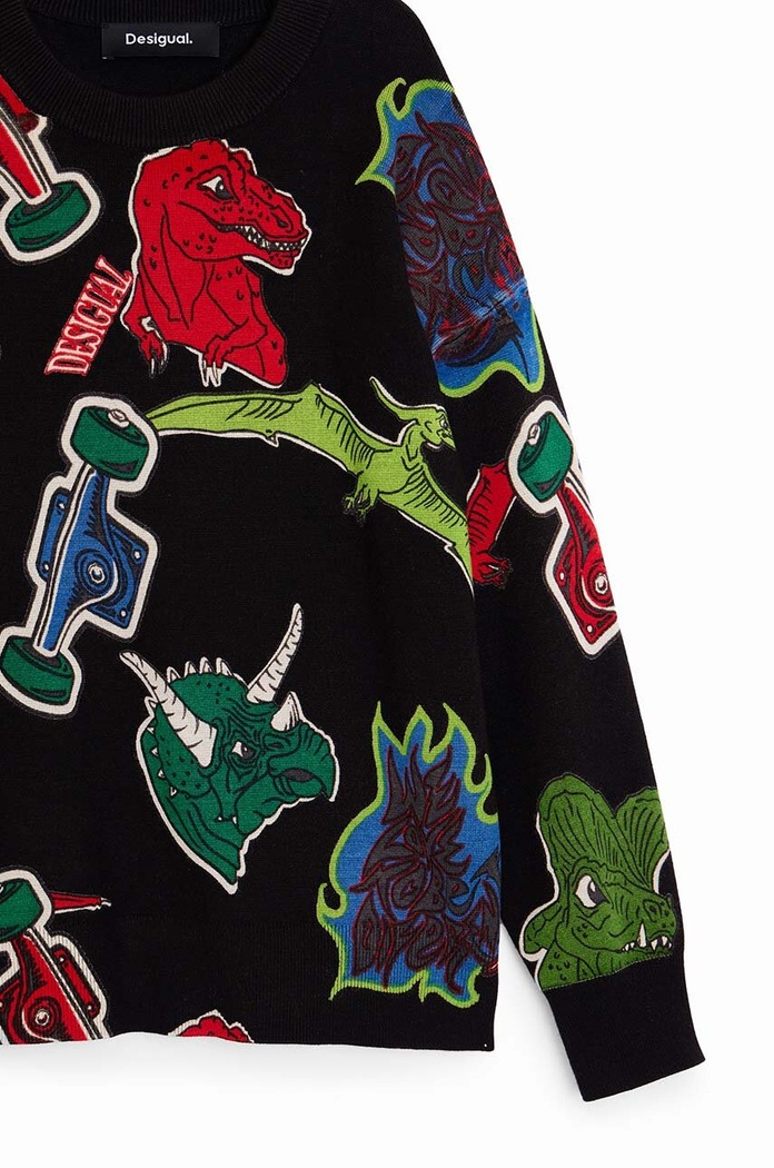 Dětská mikina Desigual Desigual 24WBJF01 černá