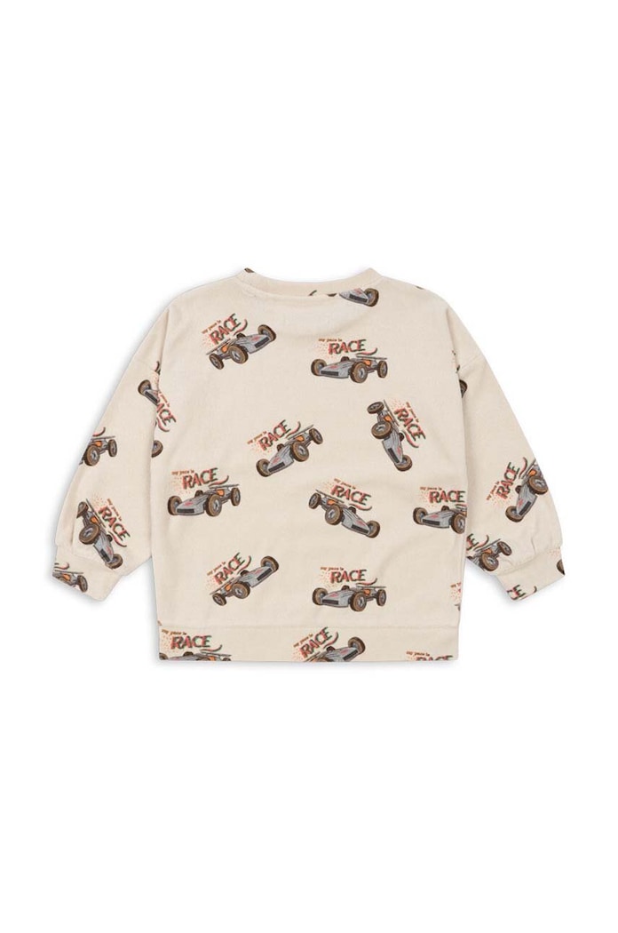 Detská mikina Konges Sløjd ITTY SWEATSHIRT GOTS KS101540 béžová AW24