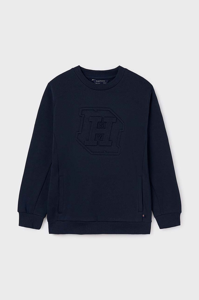Mayoral bluza dziecięca aplikacja granatowy 7448.7C.Junior.9BYH