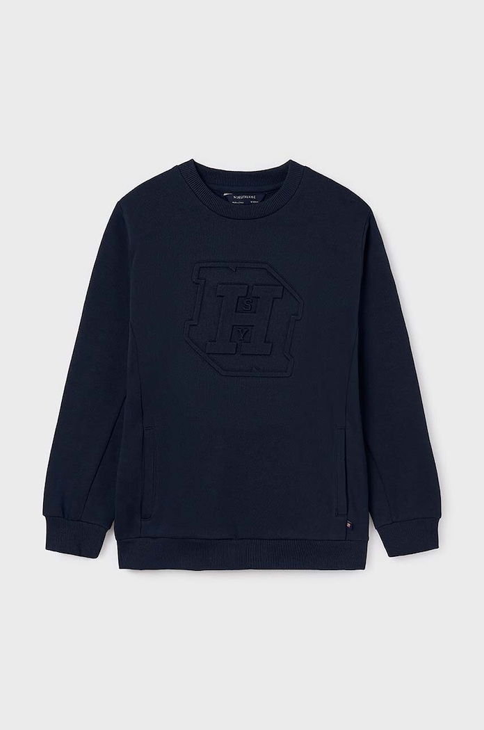 Mayoral bluza dziecięca aplikacja granatowy 7448.7C.Junior.9BYH
