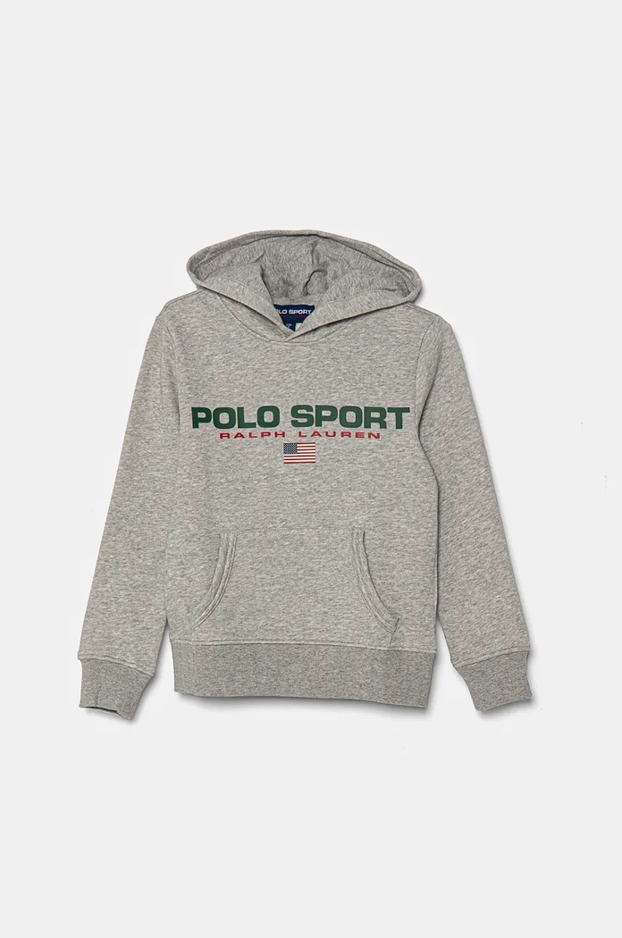 Polo Ralph Lauren bluza dziecięca z kapturem szary 323962111004
