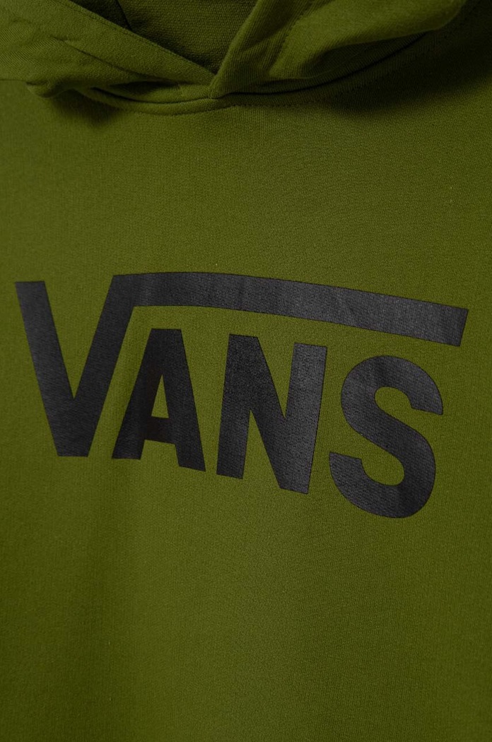 CHLAPEC Dětská bavlněná mikina Vans Classic II PO BY VN000JBMCIB1 zelená