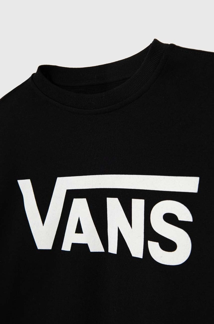 Chłopiec Vans bluza bawełniana dziecięca CLASSIC II CREW VN000K99BLK1 czarny