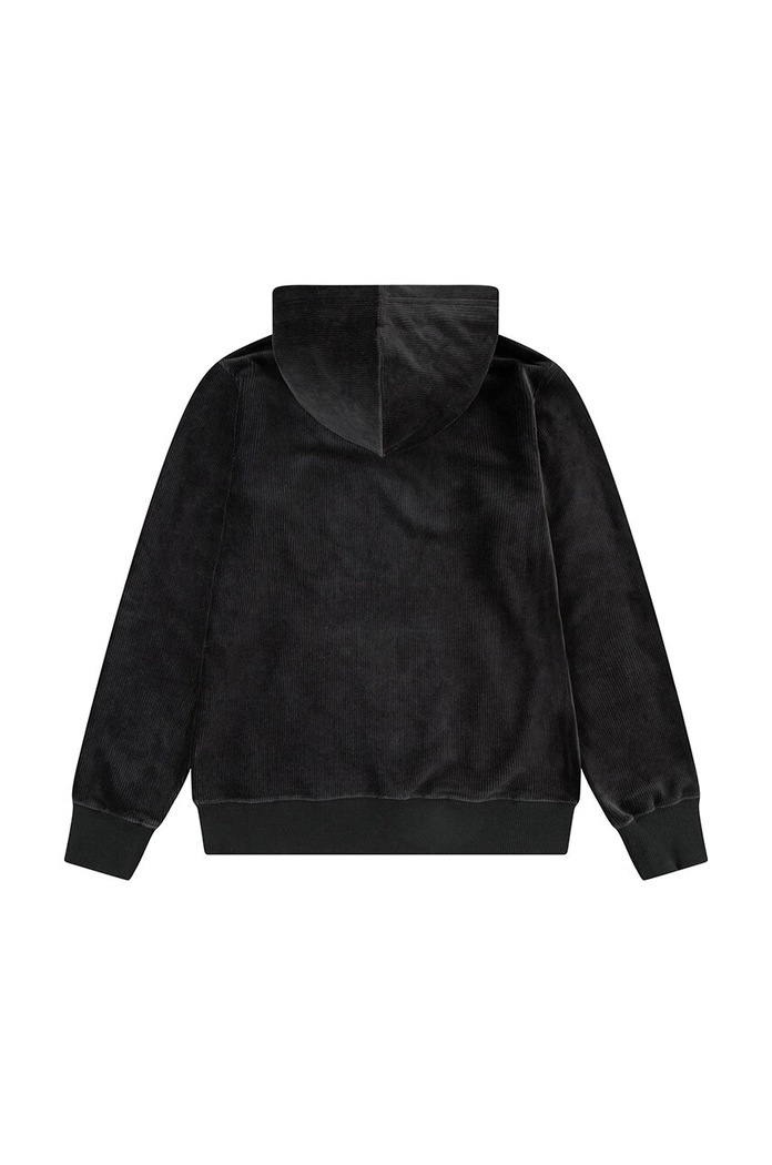Dječja dukserica Levi's KNIT CORDUROY HOODIE 9EL157 crna AW24