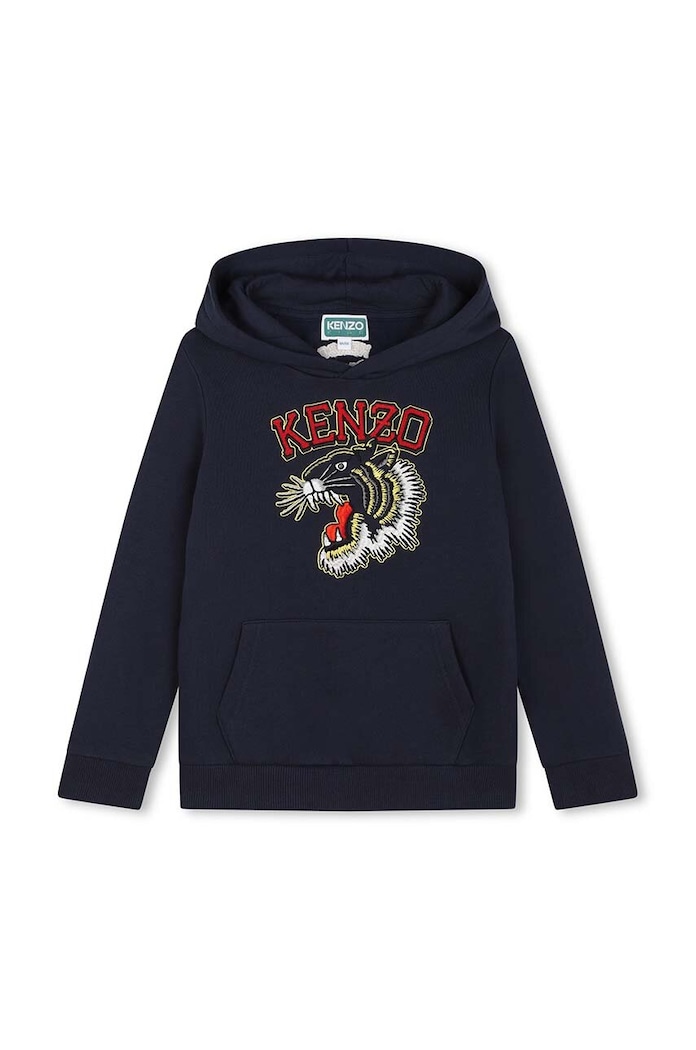 Kenzo Kids bluza bawełniana dziecięca nadruk granatowy K60767.86.108