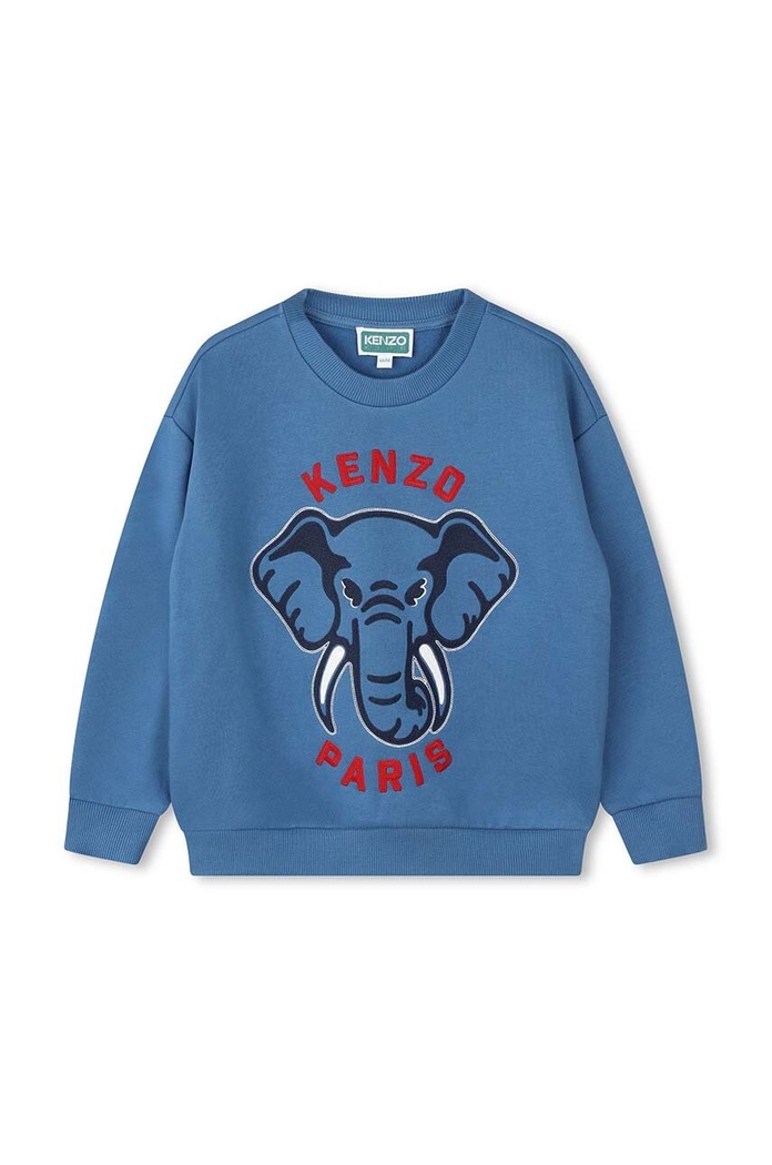 Dětská mikina Kenzo Kids bez kapuce modrá K60769.86.108