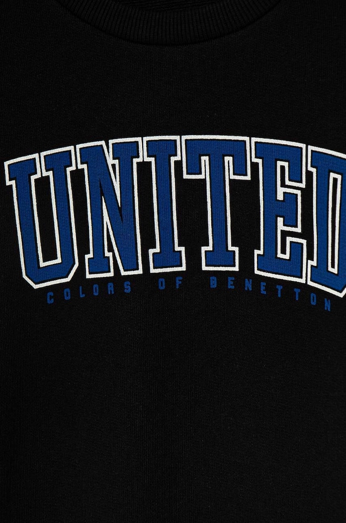 Chłopiec United Colors of Benetton bluza bawełniana dziecięca 3J68C10JM.G.Seasonal czarny