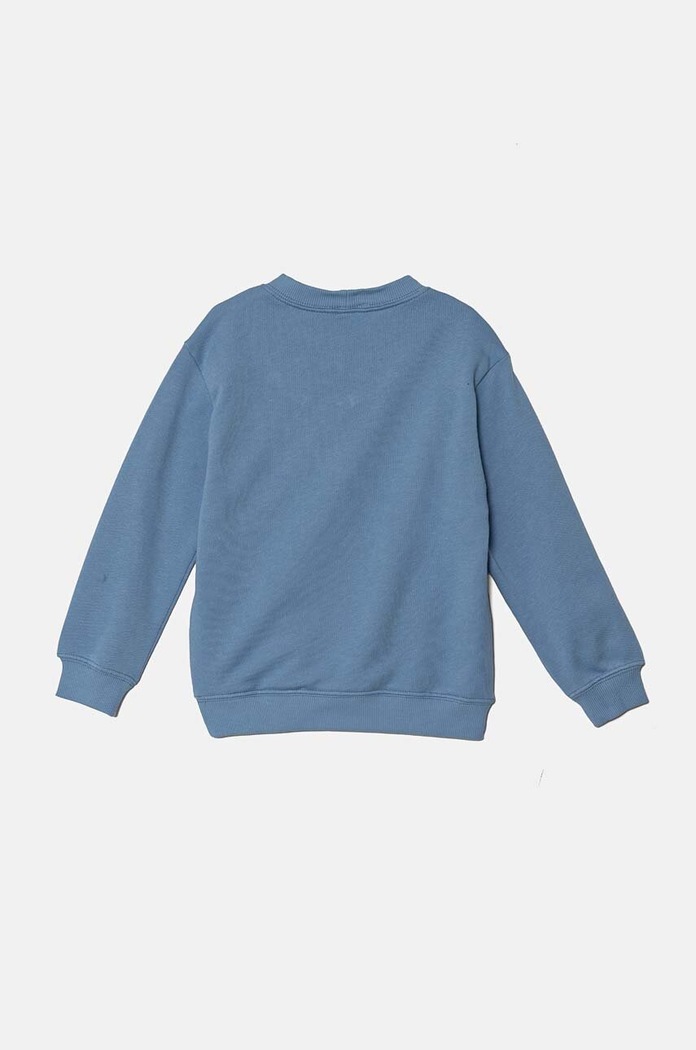 United Colors of Benetton bluza bawełniana dziecięca 3J70G10F0.P.Seasonal niebieski AW24