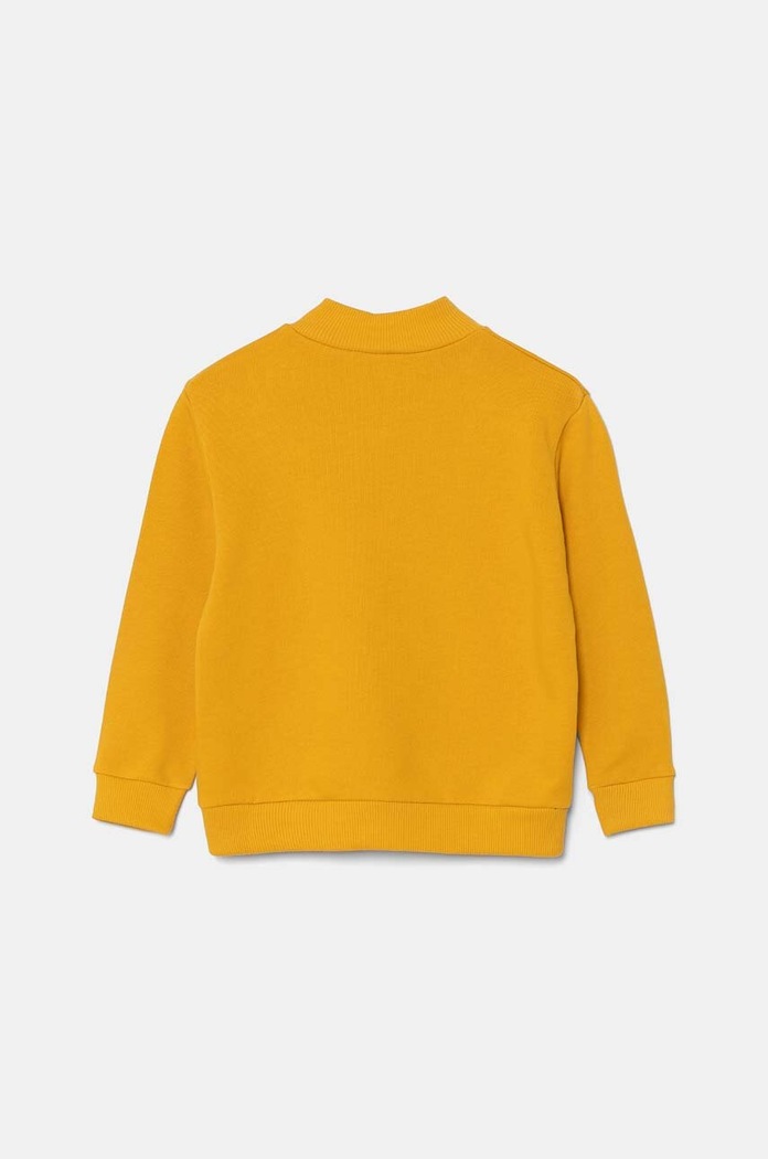 United Colors of Benetton bluza bawełniana dziecięca 3J70G5033.P.Seasonal żółty AW24