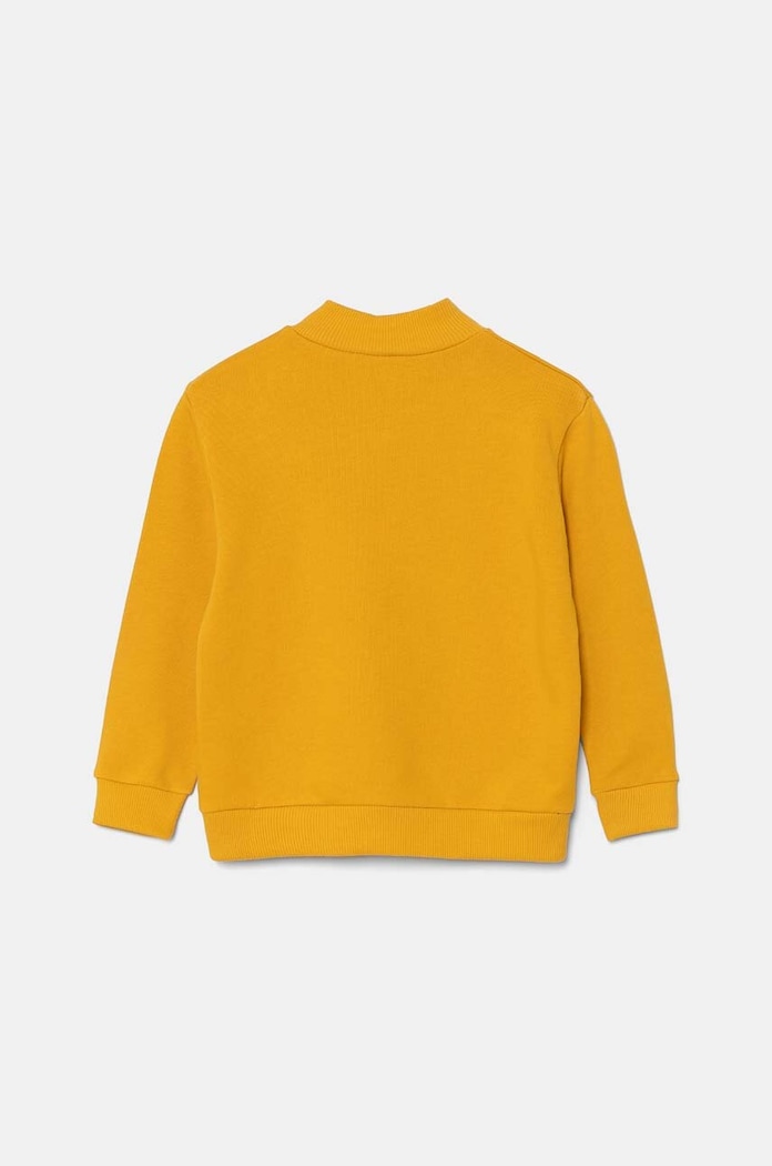 United Colors of Benetton bluza bawełniana dziecięca 3J70G5033.P.Seasonal żółty AW24