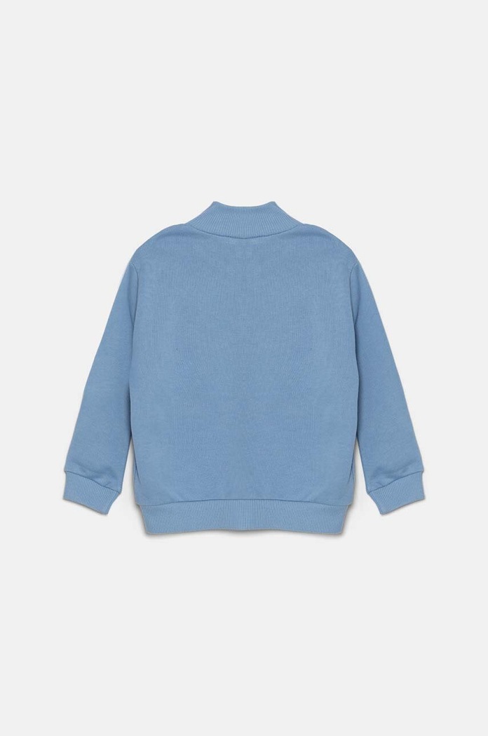 United Colors of Benetton bluza bawełniana dziecięca 3J70G5033.P.Seasonal niebieski AW24