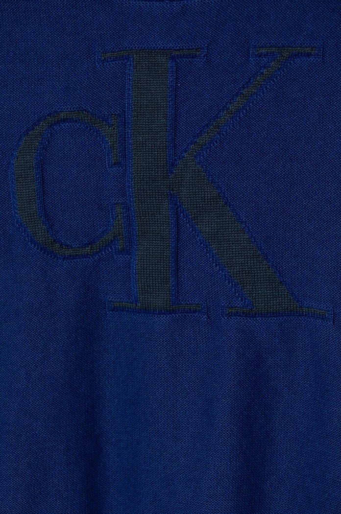 Calvin Klein Jeans sweter dziecięcy granatowy IB0IB02152.104.116.9BYH