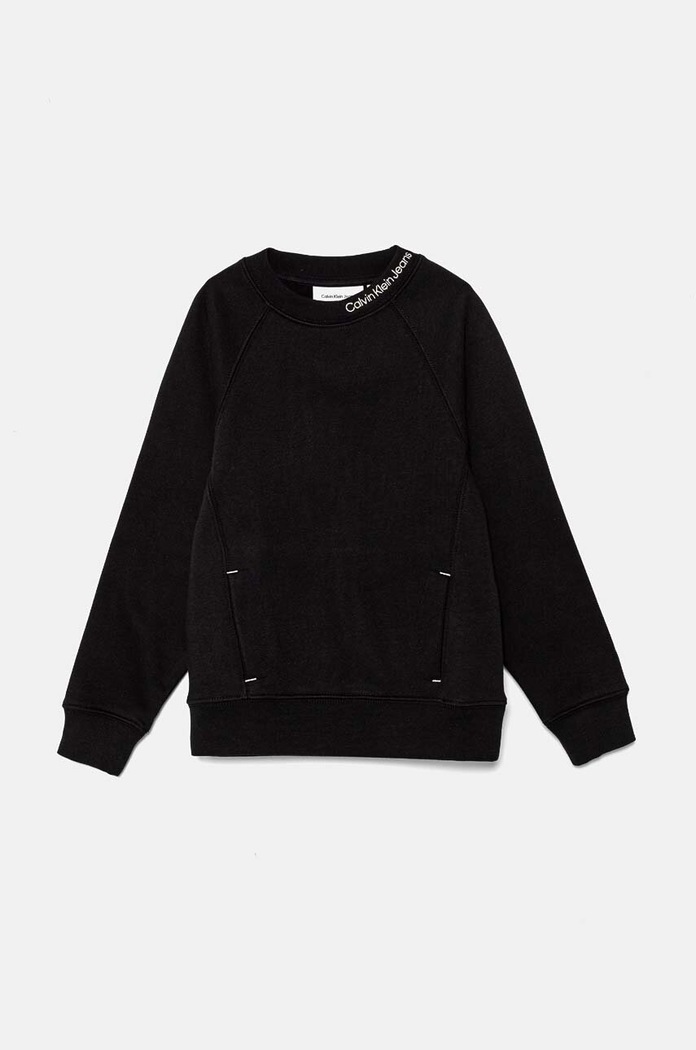 Calvin Klein Jeans bluza dziecięca IB0IB02326.116.9BYH czarny AW24