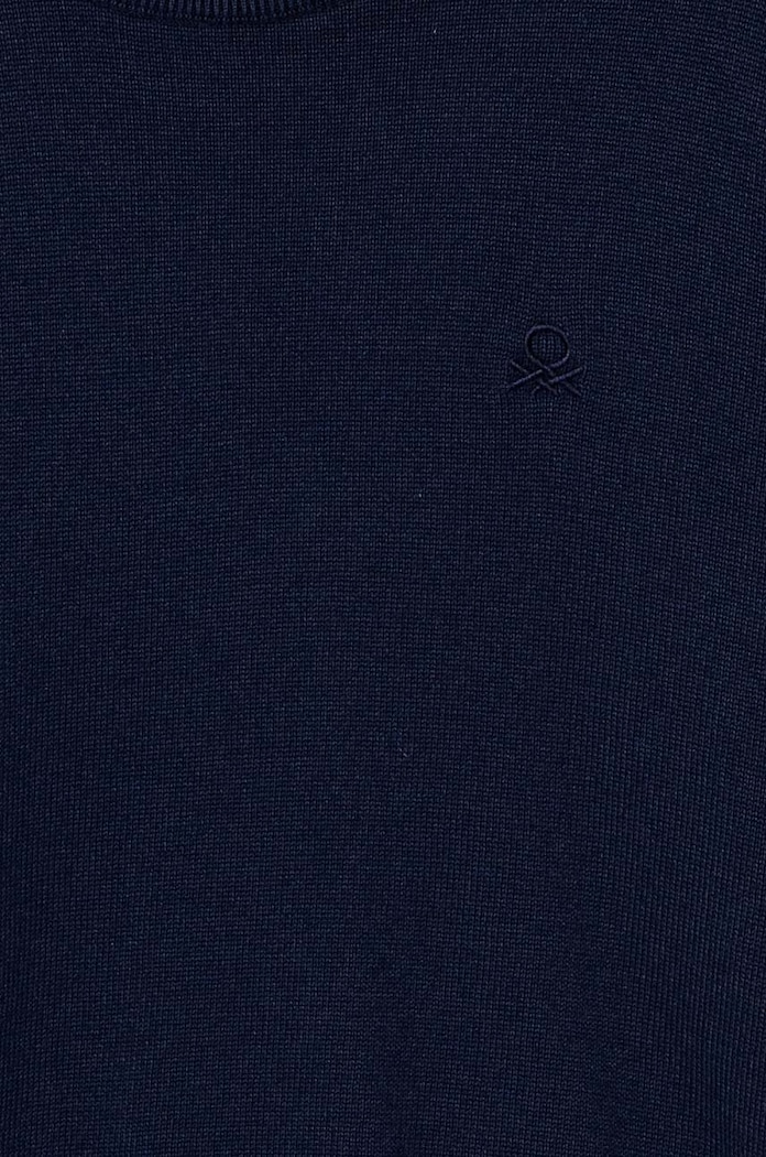 Chłopiec United Colors of Benetton sweter bawełniany dziecięcy 1294C106Y.G.Seasonal granatowy