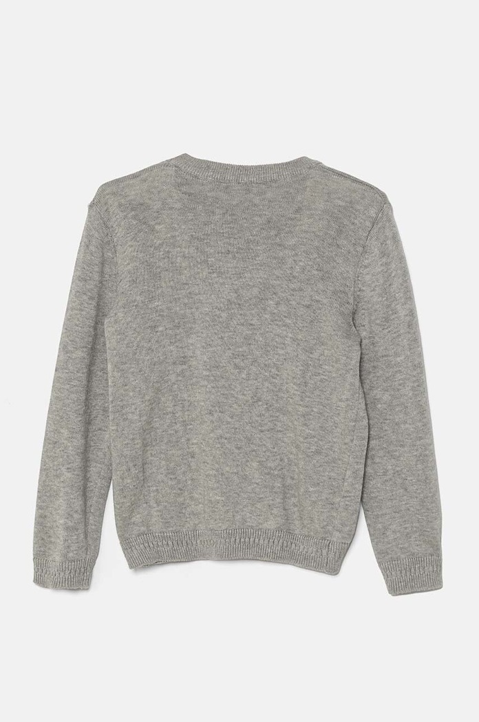 Παιδικό βαμβακερό πουλόβερ United Colors of Benetton 1294G100P.P.Seasonal γκρί AW24