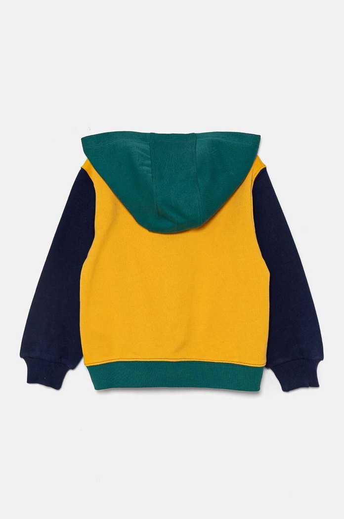 United Colors of Benetton bluza bawełniana dziecięca 3J68G5034.P.Seasonal żółty AW24