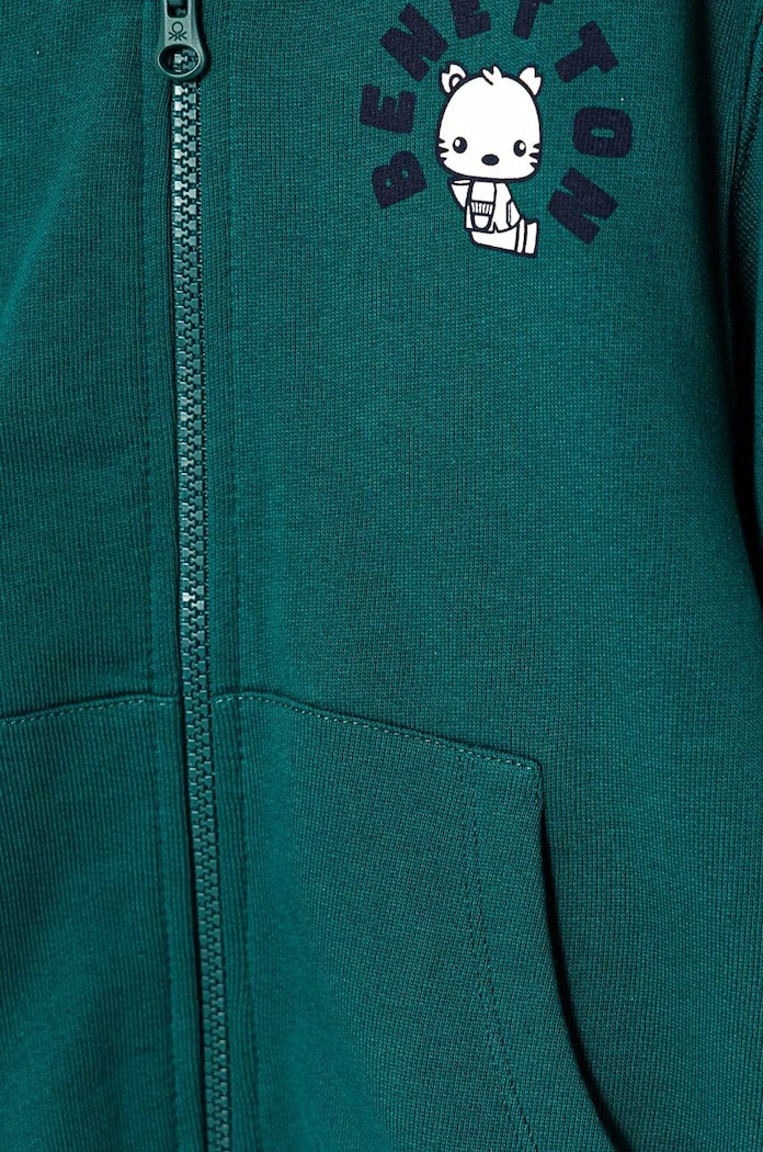 Chłopiec United Colors of Benetton bluza bawełniana dziecięca 3J68G5034.P.Seasonal zielony
