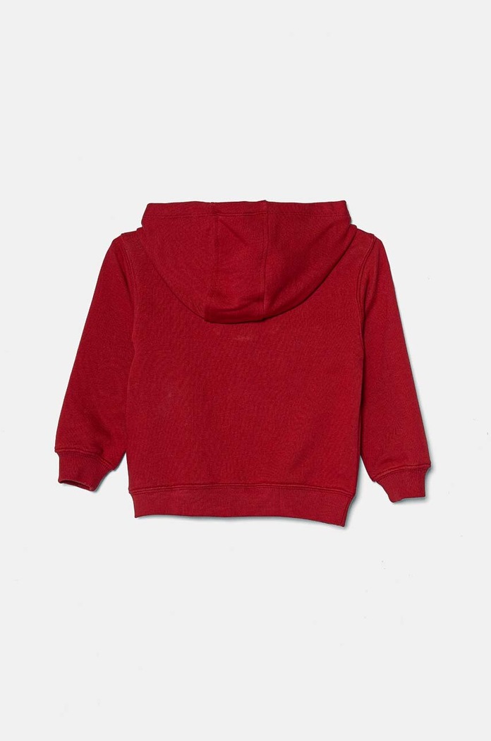 Παιδική βαμβακερή μπλούζα United Colors of Benetton 3J68G5034.P.Seasonal μπορντό AW24