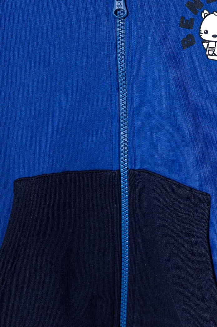 Chłopiec United Colors of Benetton bluza bawełniana dziecięca 3J68G5034.P.Seasonal niebieski