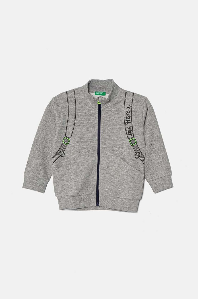 Παιδική μπλούζα United Colors of Benetton 330SG5038.P.Seasonal γκρί AW24