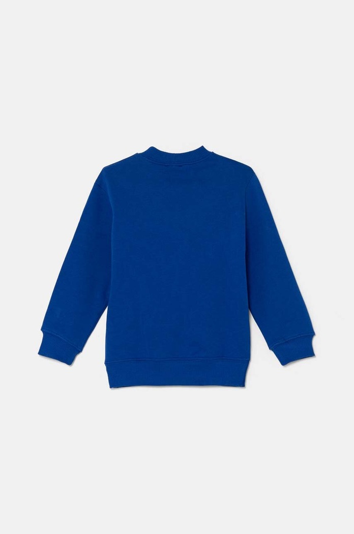 Dětská bavlněná mikina United Colors of Benetton 3FWYG10FN.P.Seasonal námořnická modř AW24