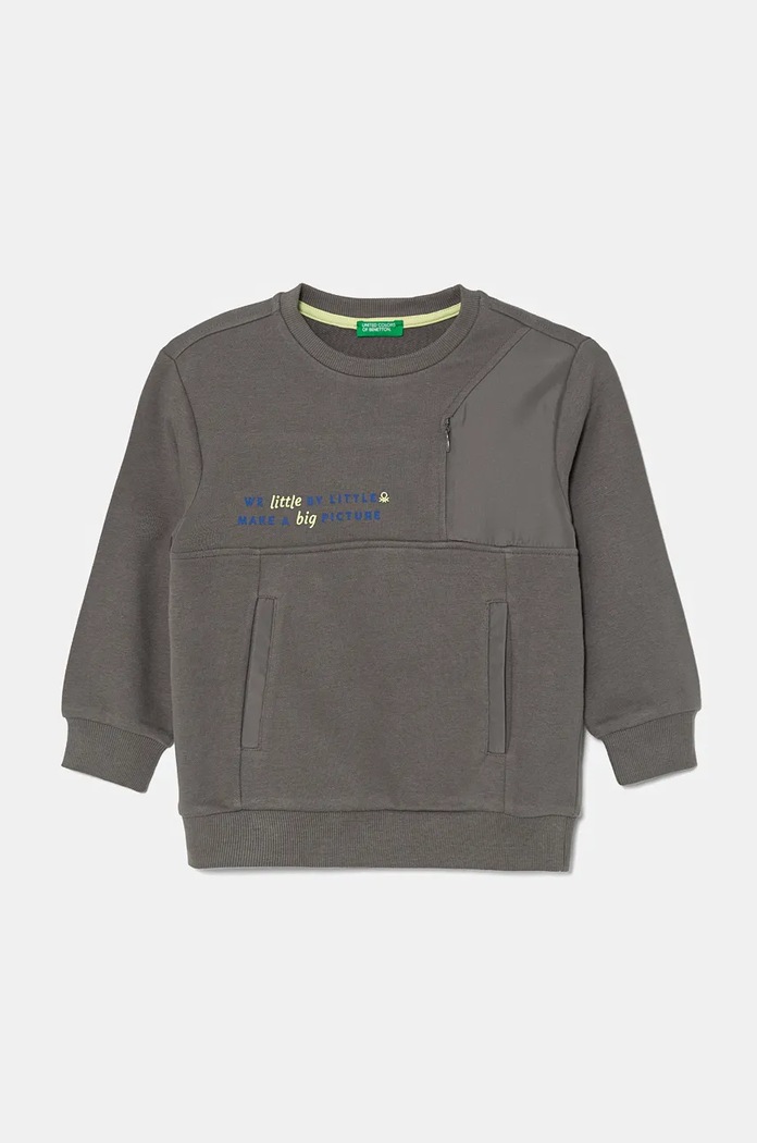 United Colors of Benetton bluza dziecięca pozostałe szary 3WNCG200T.P.Seasonal