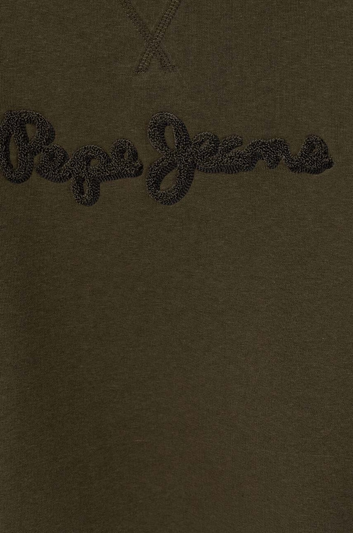 Chłopiec Pepe Jeans bluza bawełniana dziecięca NEW LAMONTY CREW PB581613 zielony