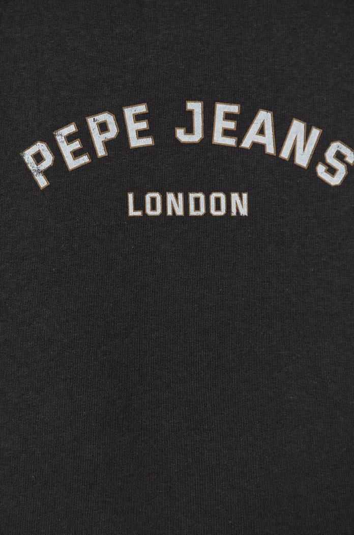 CHLAPEC Dětská bavlněná mikina Pepe Jeans ALDRIDGE CREW PB581622 šedá