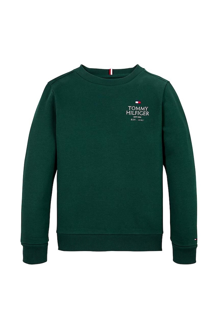 Tommy Hilfiger Bluza dziecięca KB0KB09194.9BYH.128.176 zielony AW24