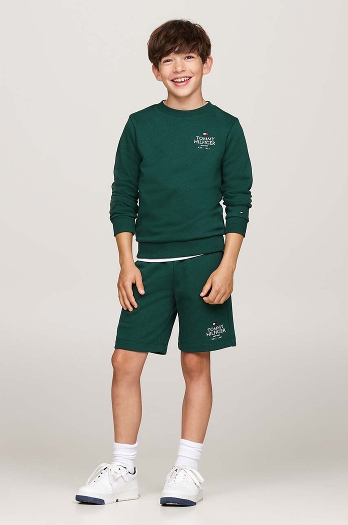 Bluza dziecięca Tommy Hilfiger KB0KB09194.9BYH.128.176 zielony