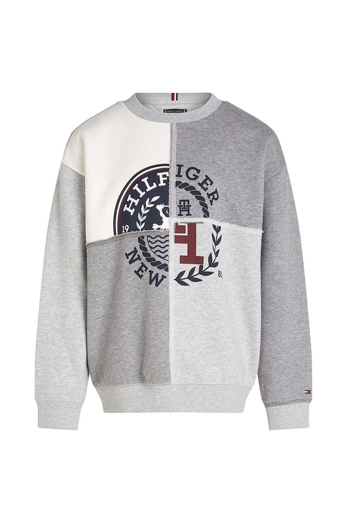 Otroški pulover Tommy Hilfiger KB0KB09380.9BYH. siva NC24