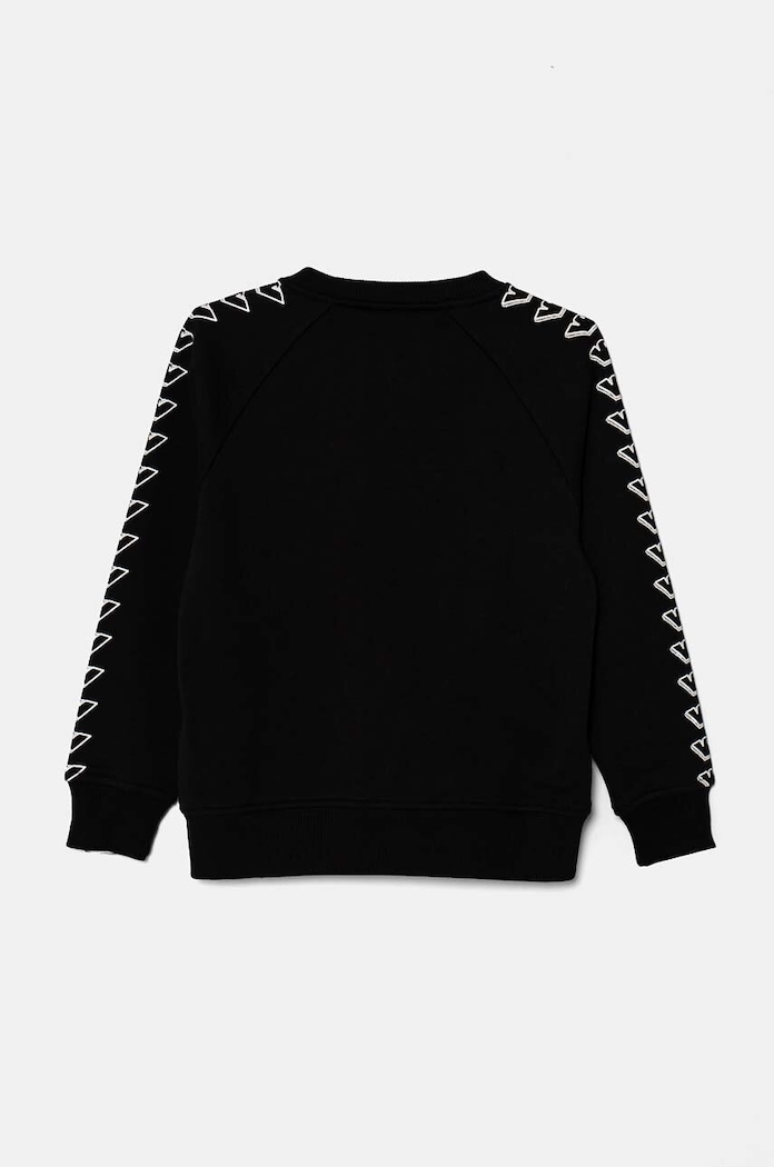 CHLAPEC Dětská bavlněná mikina Emporio Armani EB000017.AF10381 černá