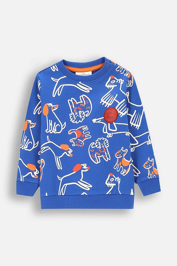 Coccodrillo bluza dziecięca pozostałe niebieski ZC4132101BBN