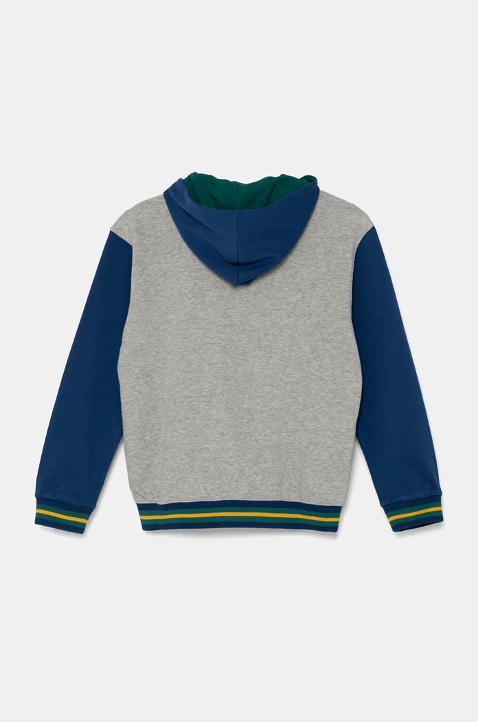 Παιδική βαμβακερή μπλούζα United Colors of Benetton 32N4C503V.G.Seasonal γκρί AW24