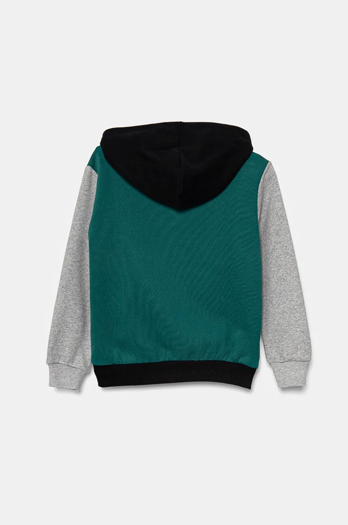 Detská mikina United Colors of Benetton 3EB5C203U.G.Seasonal tyrkysová AW24