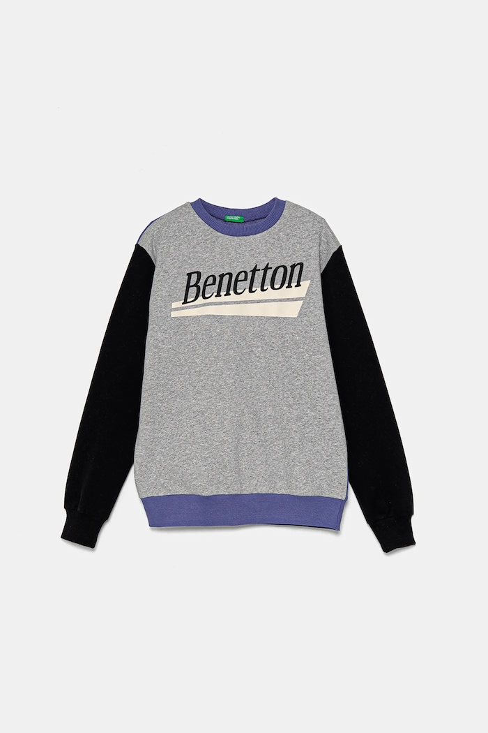 United Colors of Benetton bluza dziecięca wzorzyste szary 3EB5C10KS.G.Seasonal