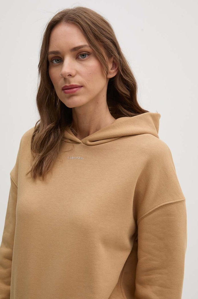 Mikina Calvin Klein béžová K20K207202