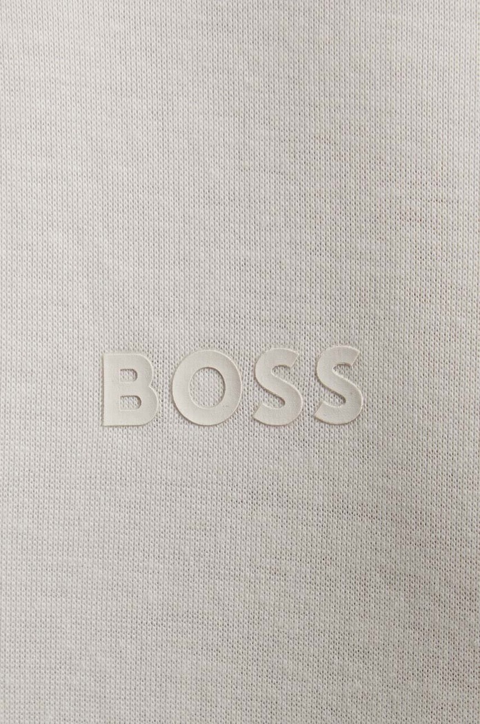 BOSS bluza lounge damska CP Stripe Hoodie 50524760 beżowy