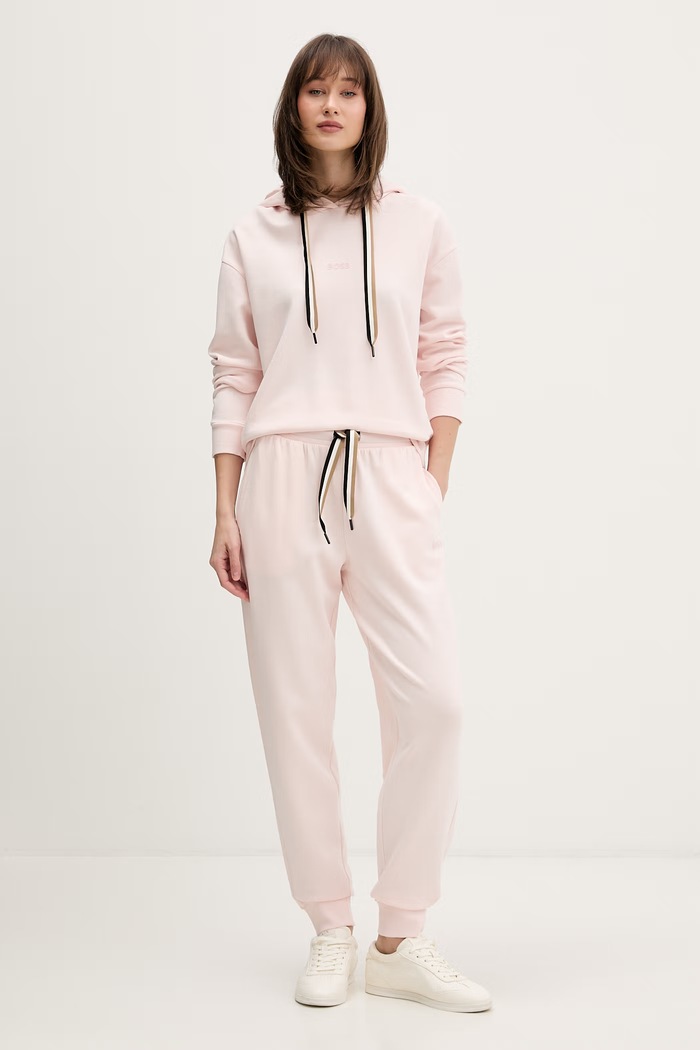 BOSS bluza lounge damska CP Stripe Hoodie 50524760 różowy SS26