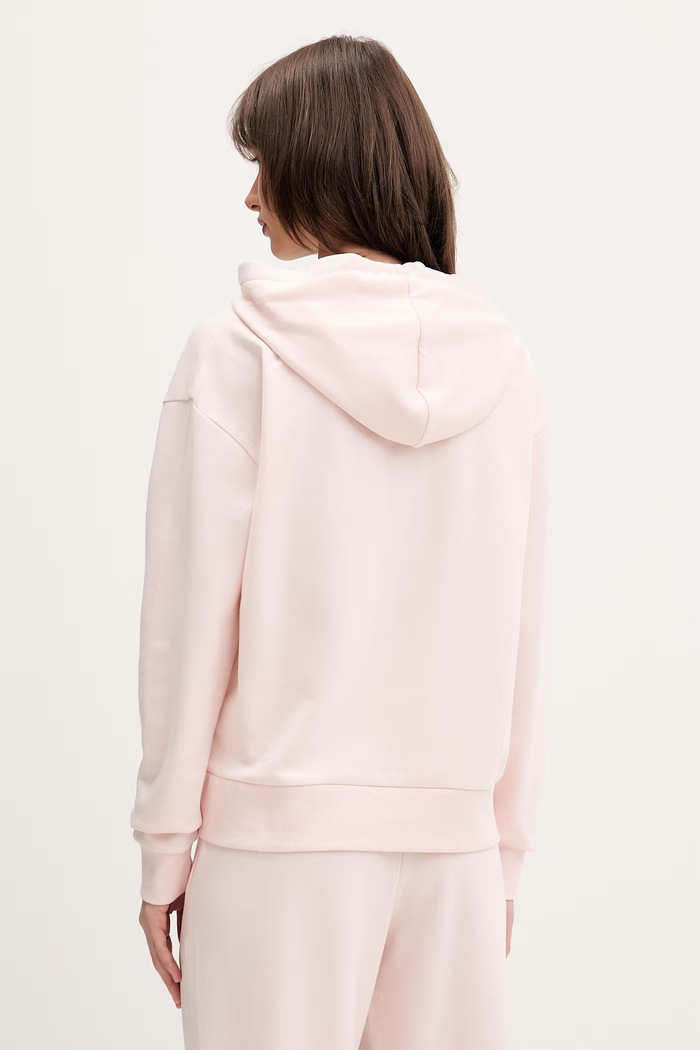 Odzież BOSS bluza lounge damska CP Stripe Hoodie 50524760 różowy