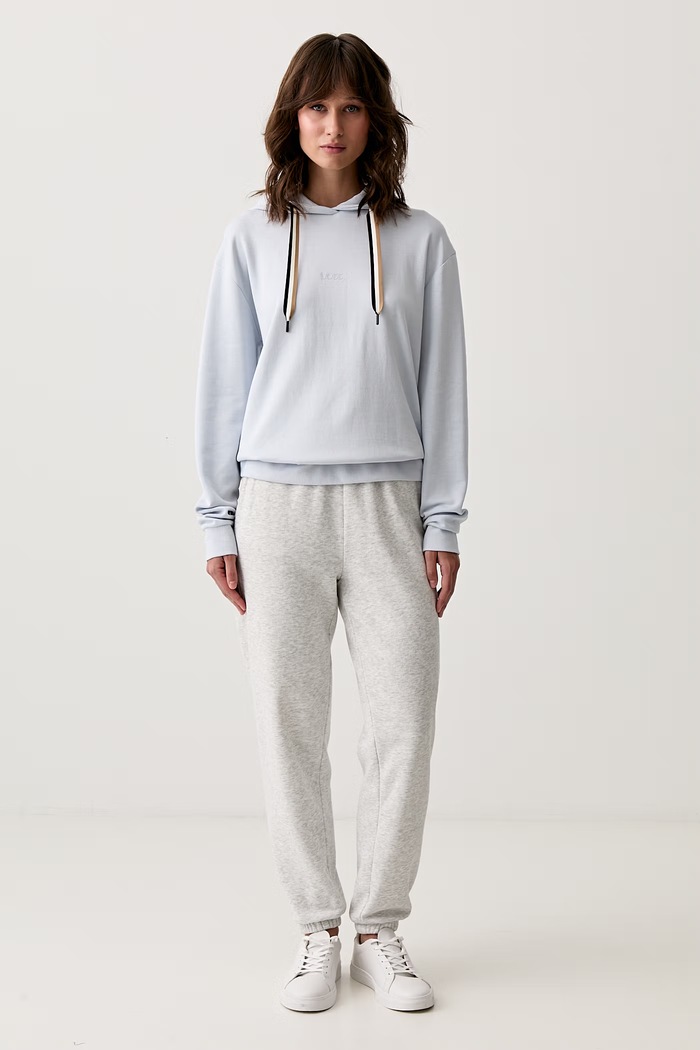 BOSS домашен суичър дамски CP Stripe Hoodie 50524760 син SS26
