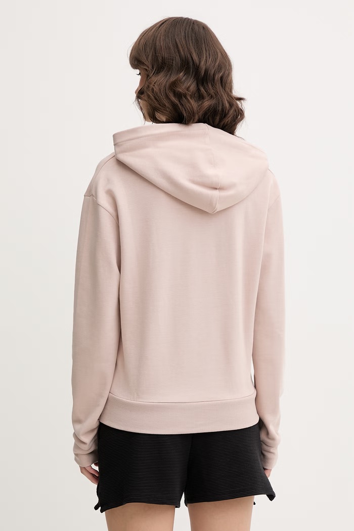Дрехи BOSS домашен суичър дамски CP Stripe Hoodie 50524760 бежов