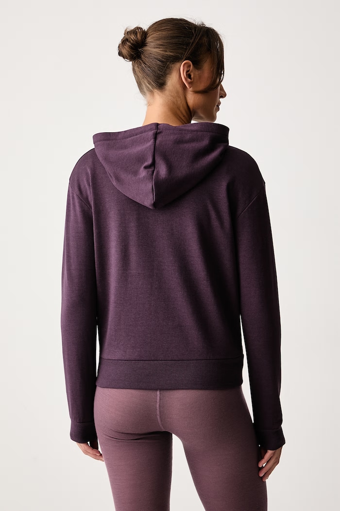 Odzież BOSS Bluza lounge damska CP Stripe Hoodie 50524760 fioletowy
