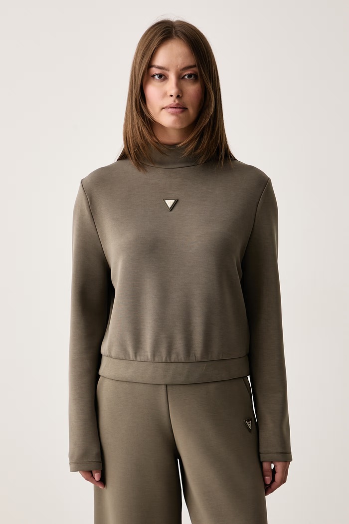 Guess Bluza damska OLYMPE zielony V4YQ05.KCAY2