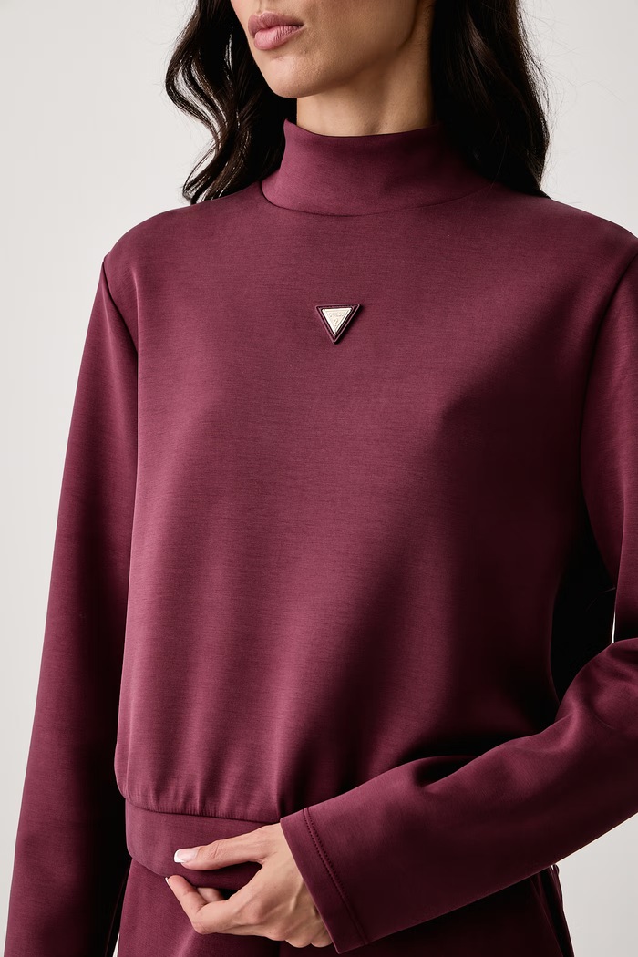 Mikina dámska OLYMPE Guess V4YQ05.KCAY2 burgundské