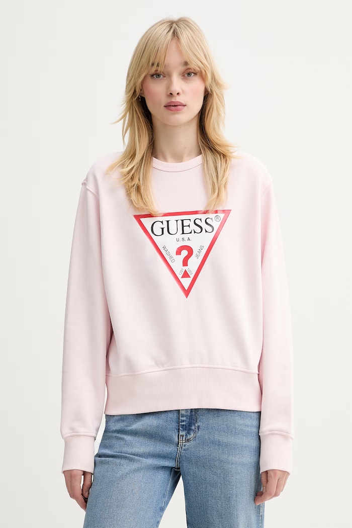 Mikina Guess růžová W2YQ16.KBA11