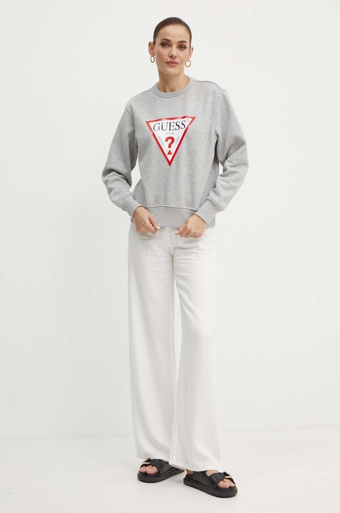Mikina Guess W2YQ16.KBA11 sivá SS26