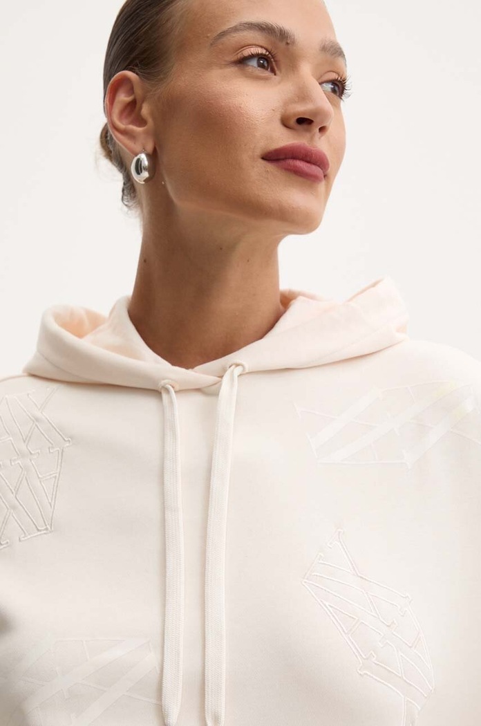 Bluza bawełniana Armani Exchange 6DYM81.YJFZZ beżowy